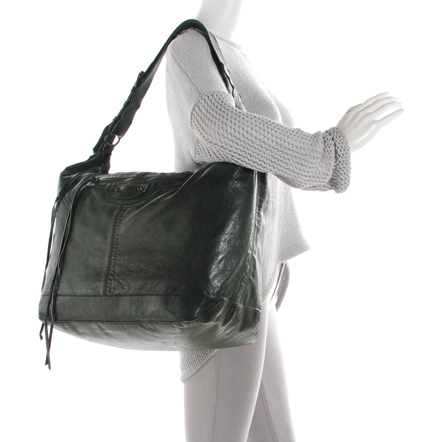 Balenciaga Chevre Courier Sapin 2 of 11