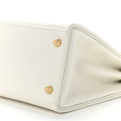 Hermes Evercolor Kelly Retourne 28 White 10 of 11