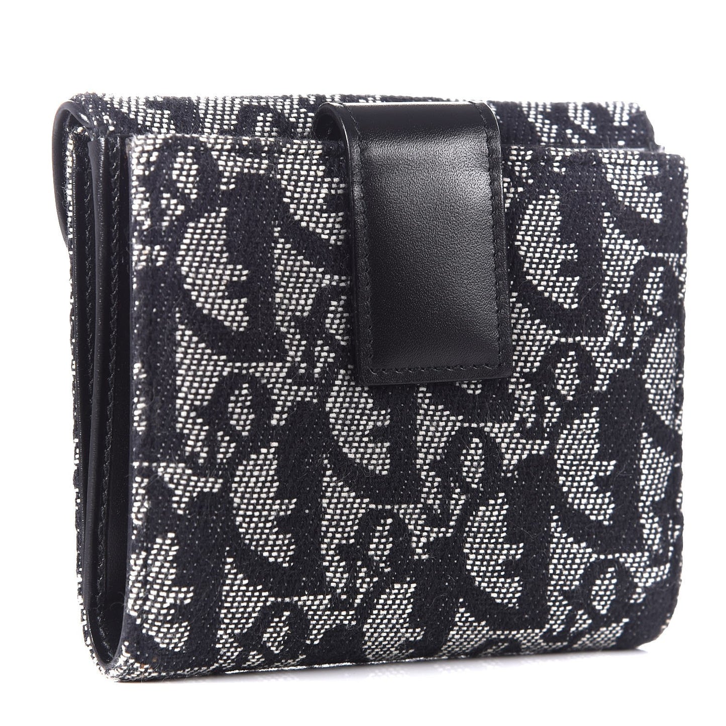 Monogram Compact Saddle Wallet Black