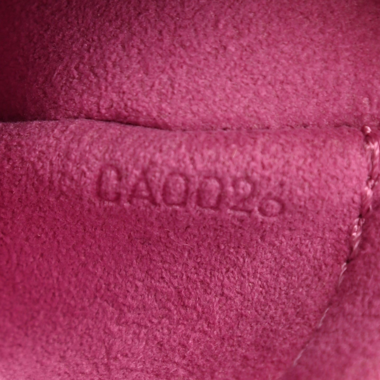 Monogram Denim Mini Pleaty Fuchsia