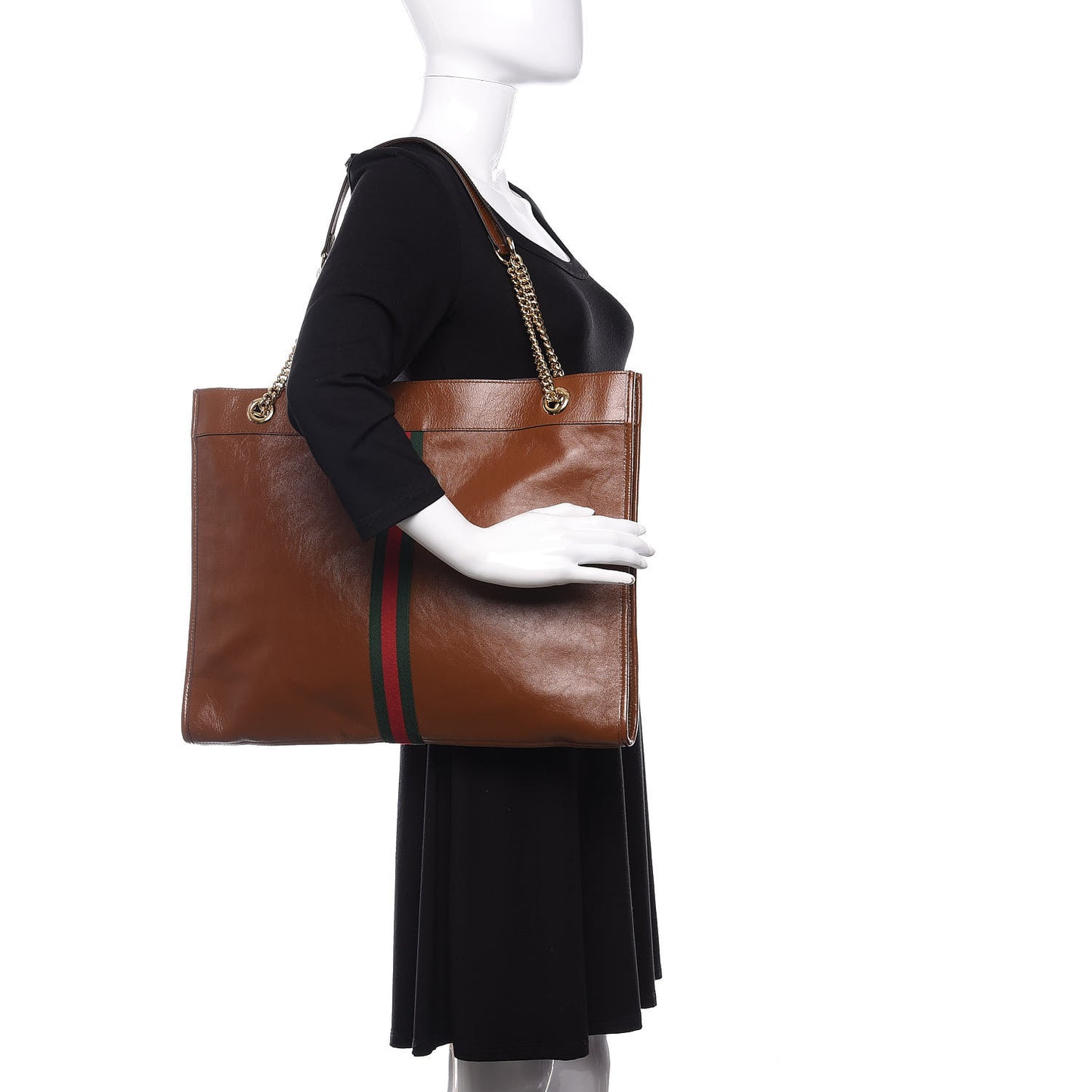 Calfskin Large Rajah Chain Tote Cuir
