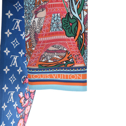 Louis Vuitton Silk Louis A Paris Bandeau Blue 3 of 4