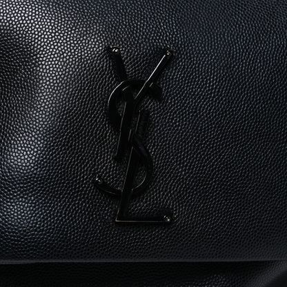 Saint Laurent Grain De Poudre Medium West Hollywood Monogram Fold-Over Bag Black 11 of 11