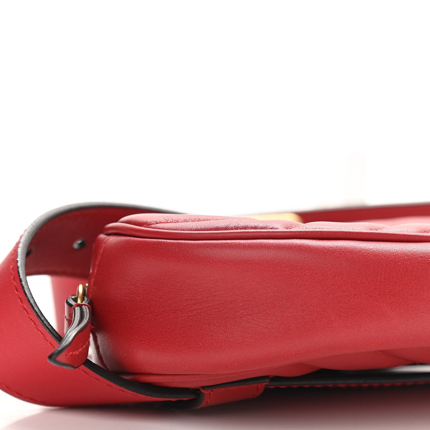 Calfskin Matelasse GG Marmont Belt Bag 85 34 Hibiscus Red