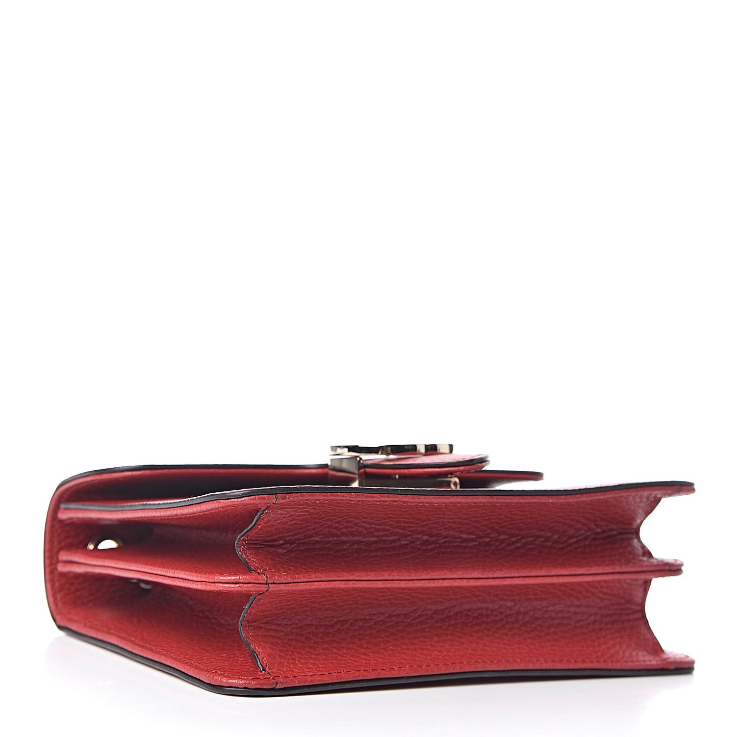 Dollar Calfskin Small Interlocking G Shoulder Bag Red