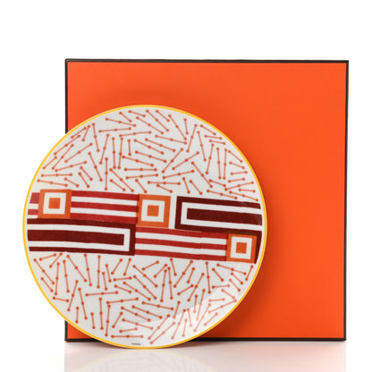 Hermes Porcelain Hippomobile Dessert Plate 6 of 6