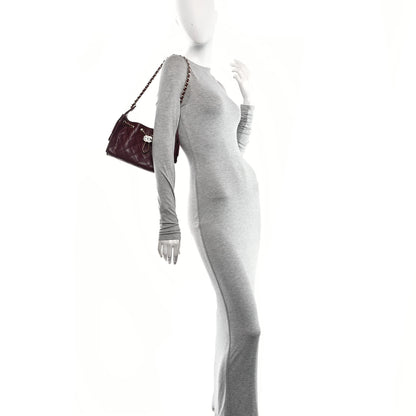 Chanel Goatskin Quilted Mini Chanel 25 Handbag Dark Burgundy 2 of 11