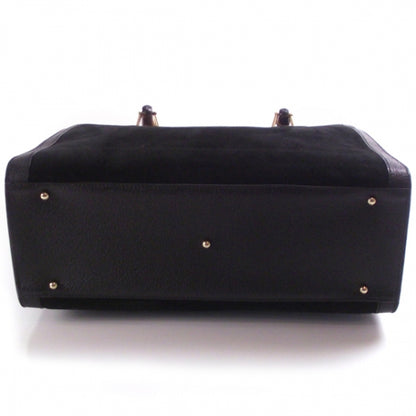 Gucci Suede Bamboo Handle Tote 4 of 11
