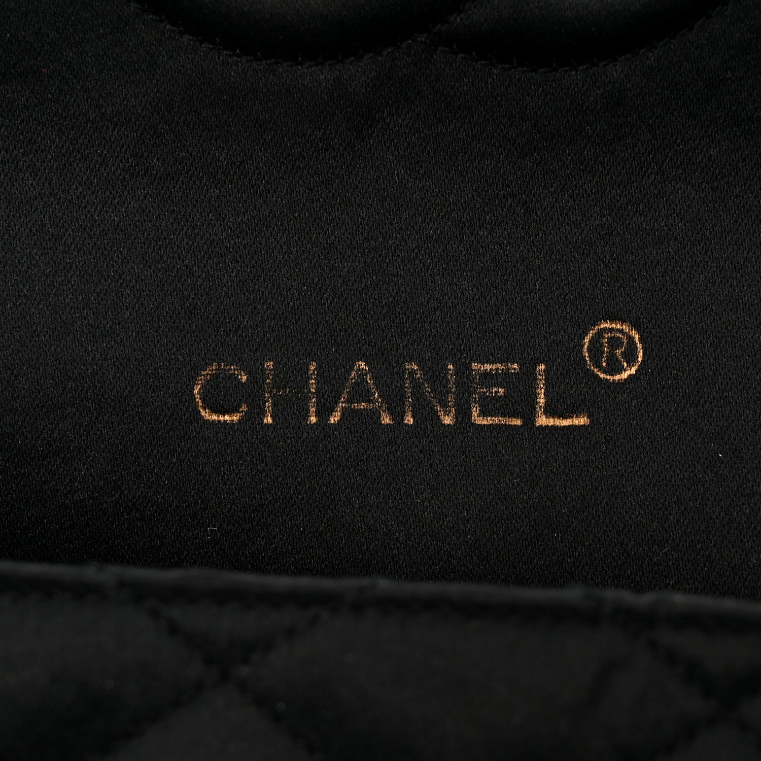 Chanel Satin Quilted Crystal CC Evening Flap Black 6 of 12