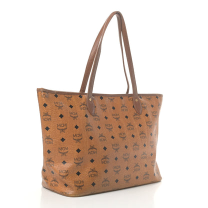 MCM Visetos Dog Bone Shopper Tote Cognac 2 of 11