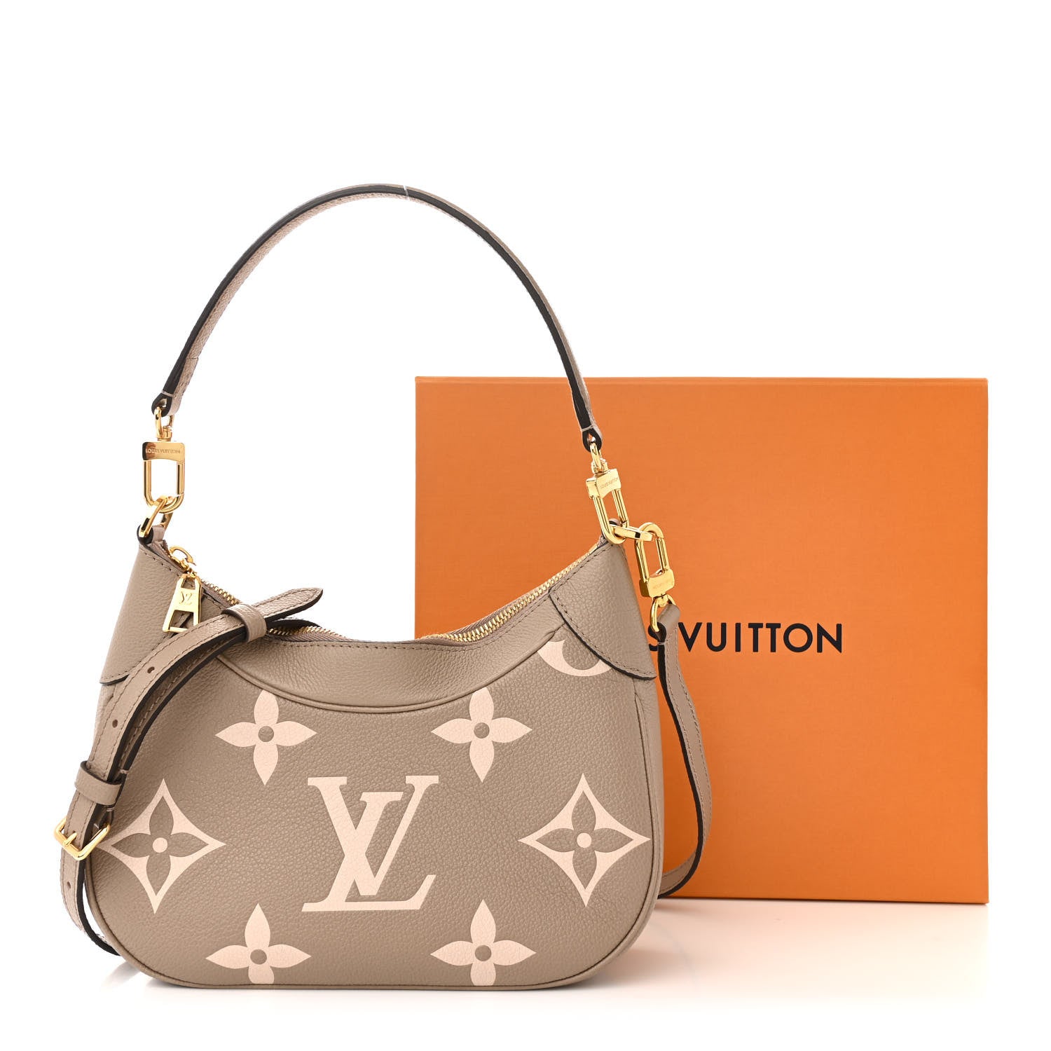 Louis Vuitton Empreinte Monogram Giant Bagatelle NM Tourterelle Creme 11 of 11