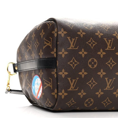Louis Vuitton Monogram My World Tour Speedy Bandouliere 30 Black 9 of 10