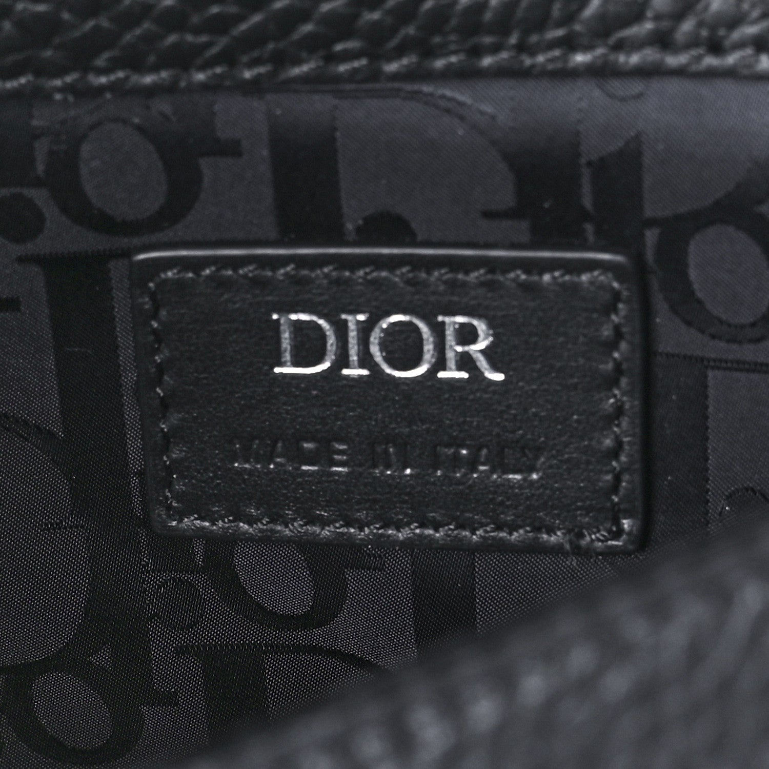 Christian Dior Grained Calfskin Mini Gallop Bag With Strap Black 5 of 10