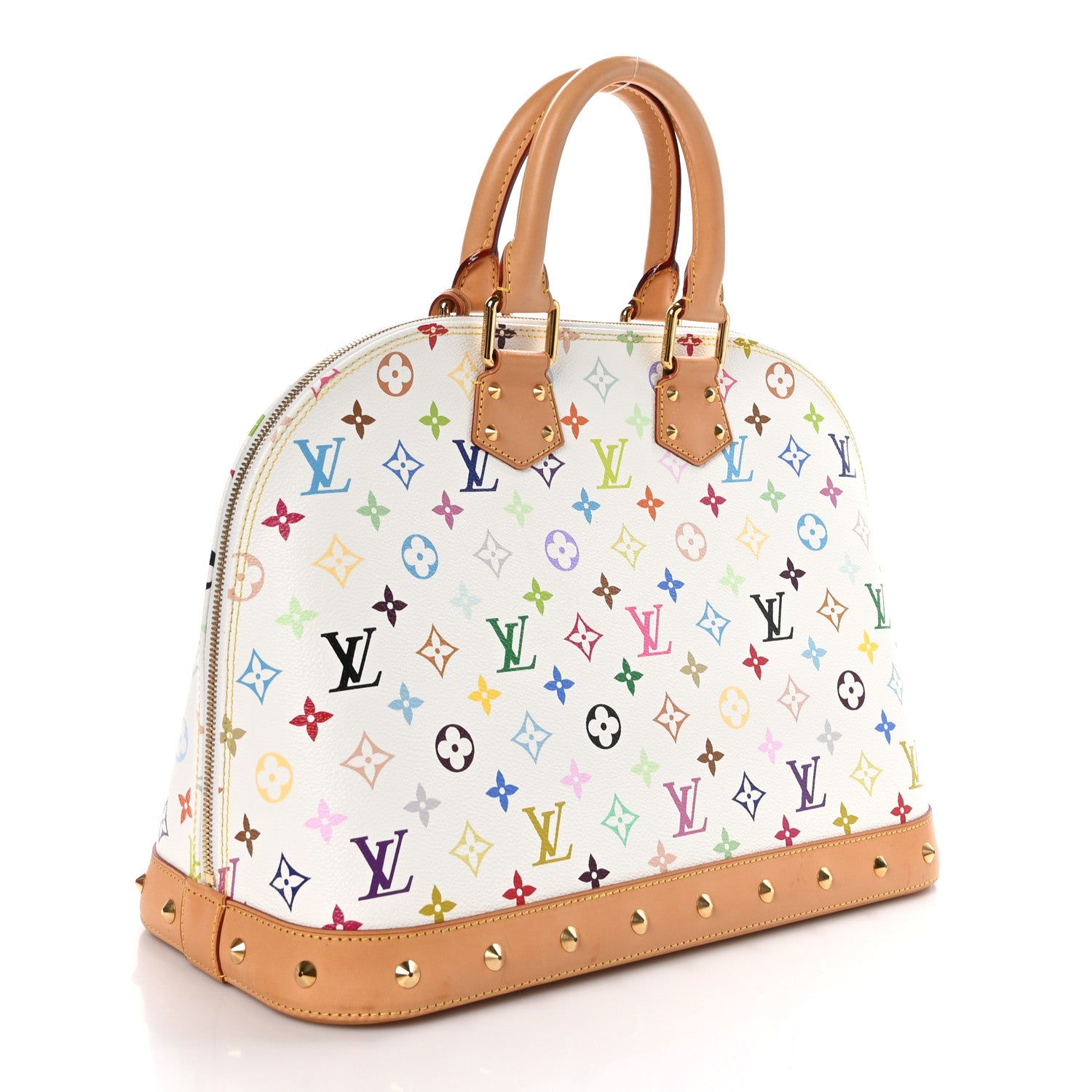 Louis Vuitton Monogram Multicolor Alma GM White 3 of 11