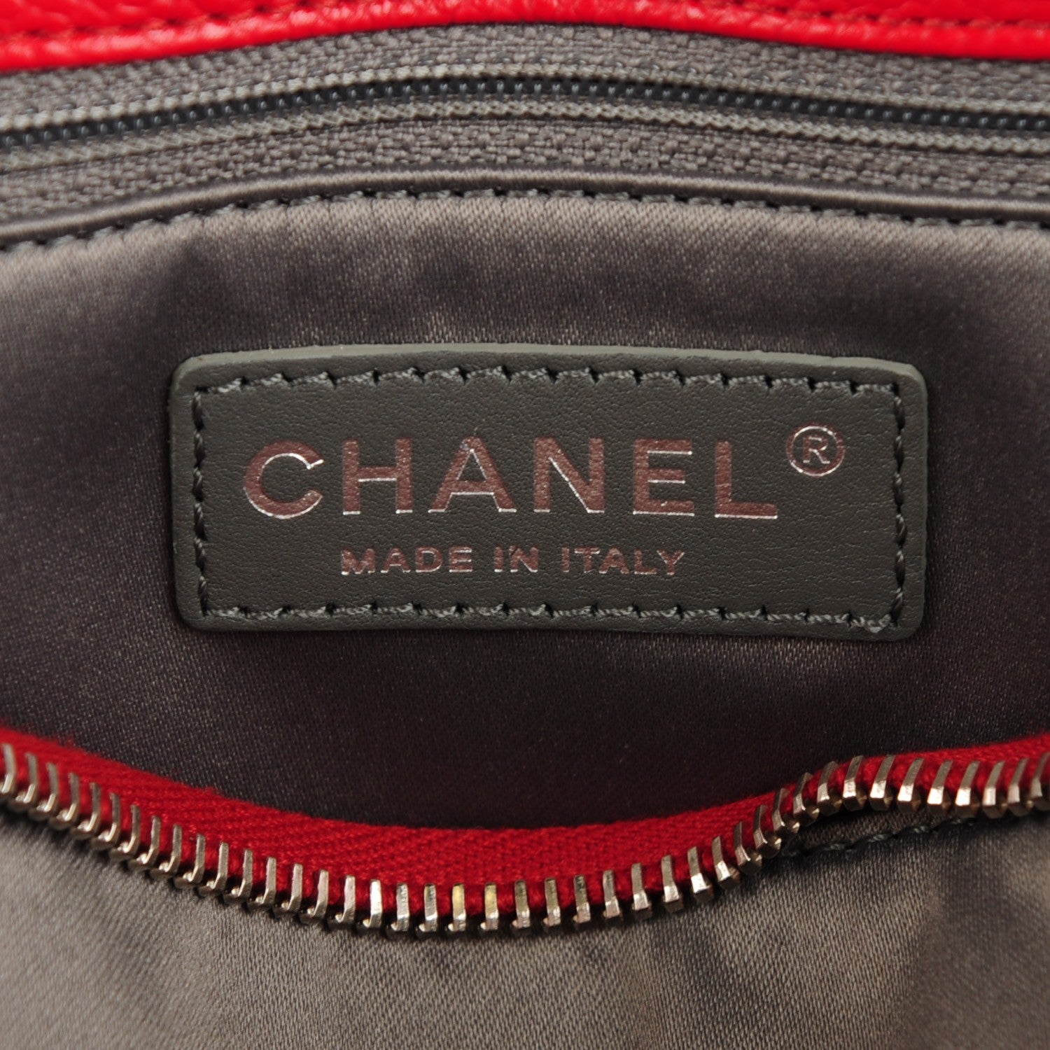 Chanel Caviar Quilted Grand Shopping Tote GST Red 6 of 8