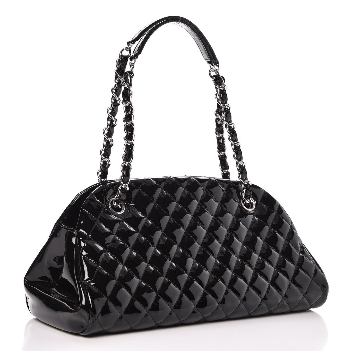 Patent Quilted Medium Just Mademoiselle Black
