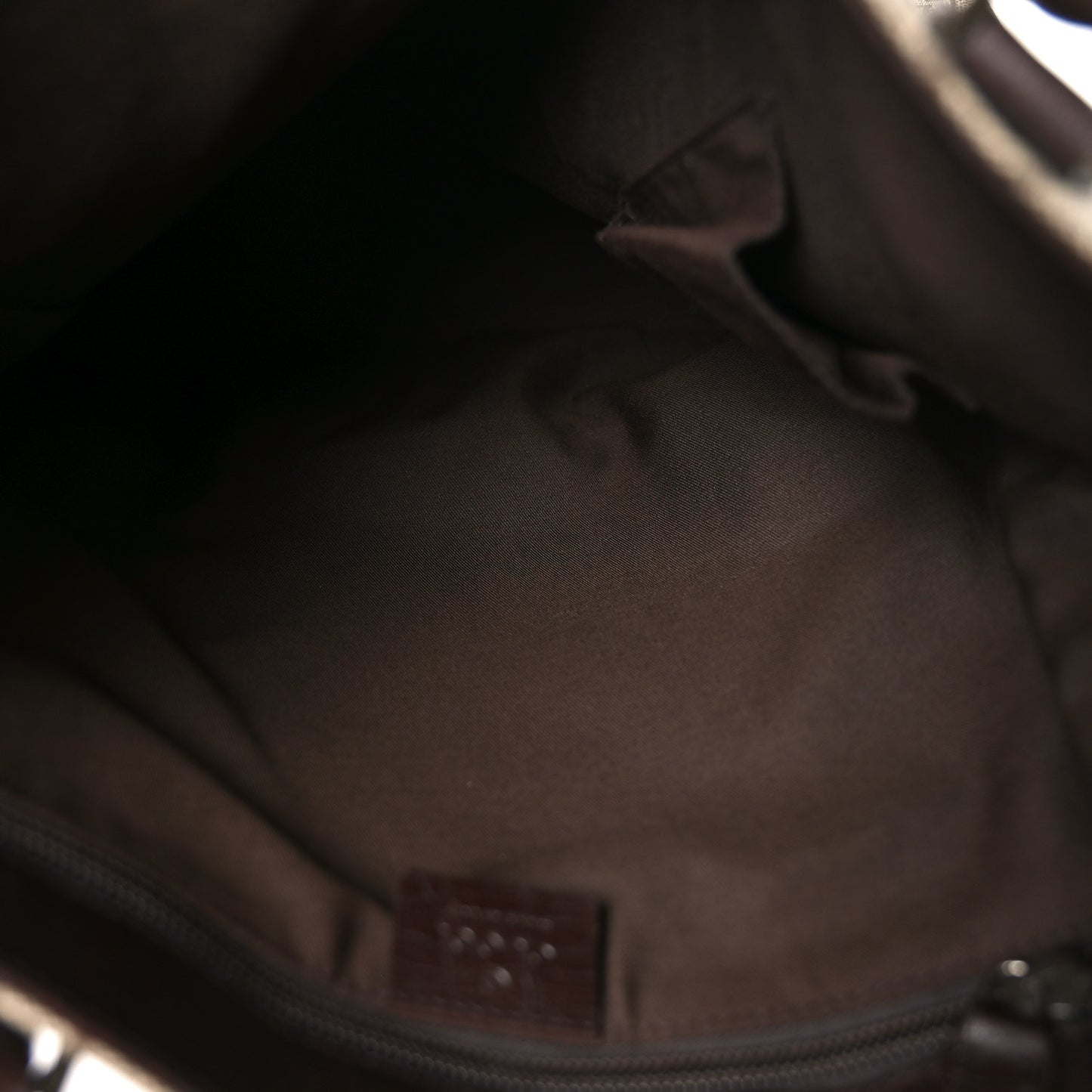 GG Plus Monogram Small Vertical Tote Dark Brown