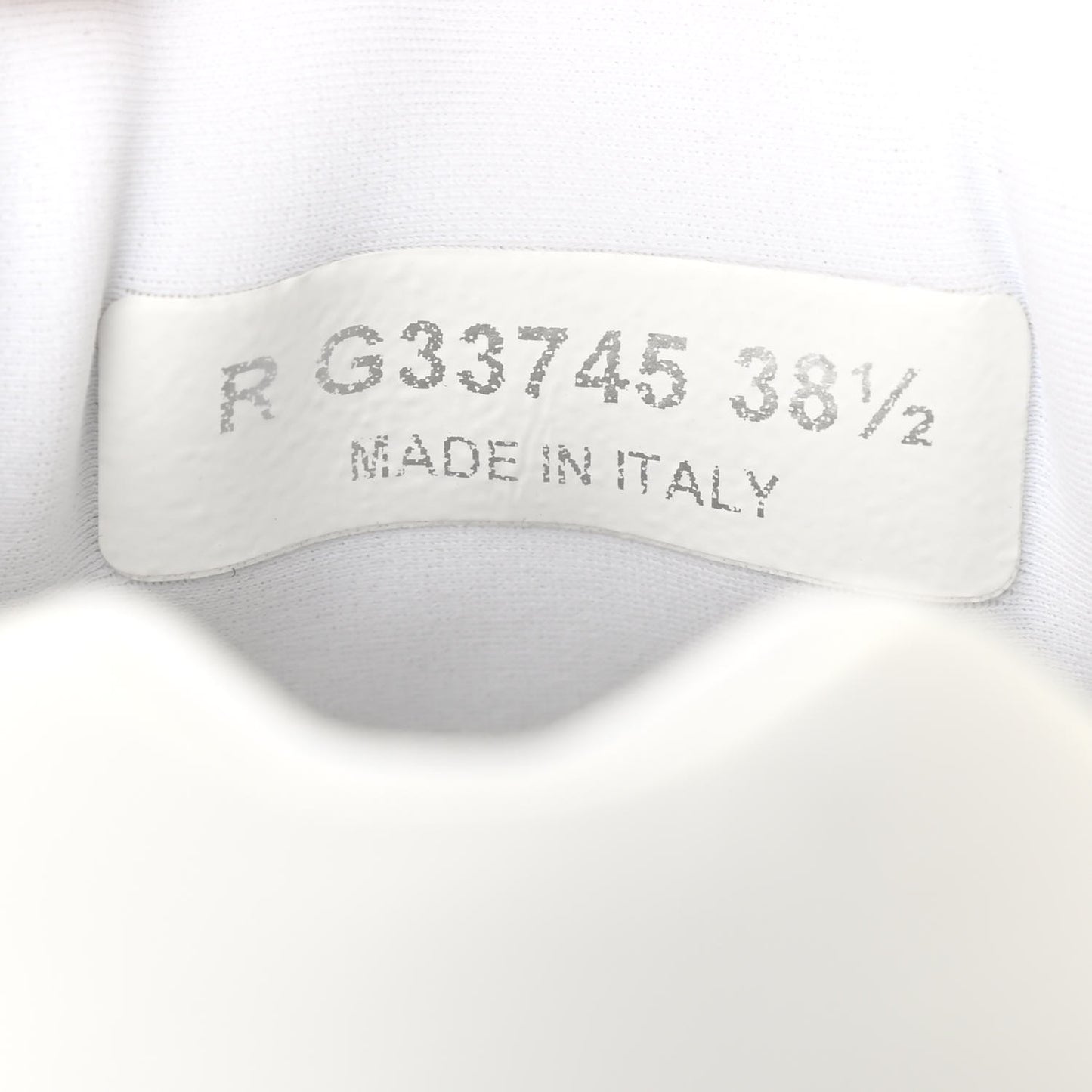 Suede Calfskin Fabric CC Sneakers 38.5 White