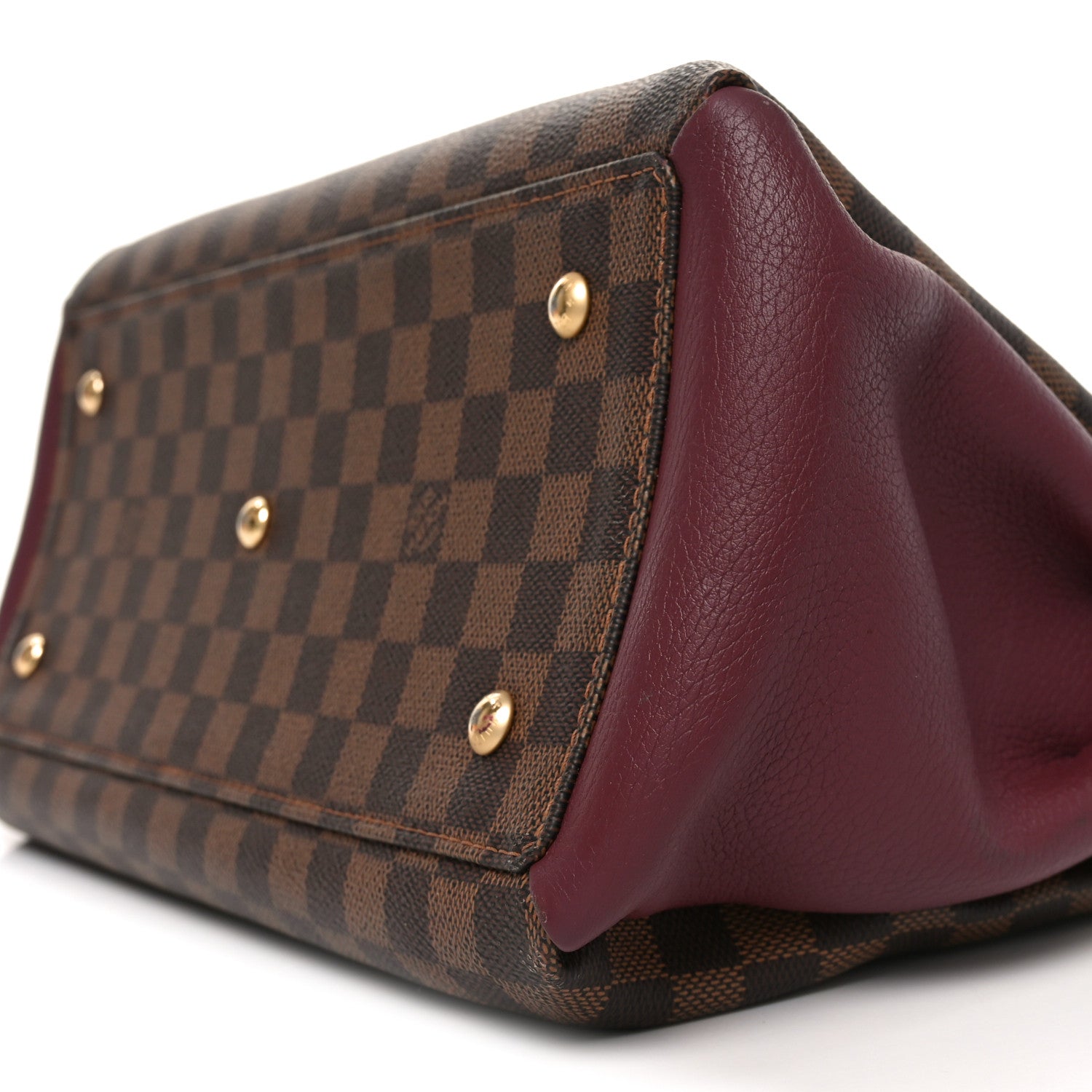 Louis Vuitton Cuir Taurillon Damier Ebene Normandy Bordeaux 9 of 9