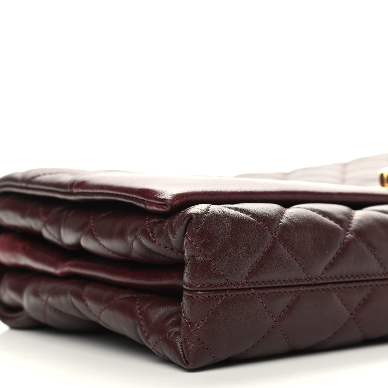 Chanel Calfskin Quilted Jumbo Soft Elegance Flap Bordeaux 9 of 10