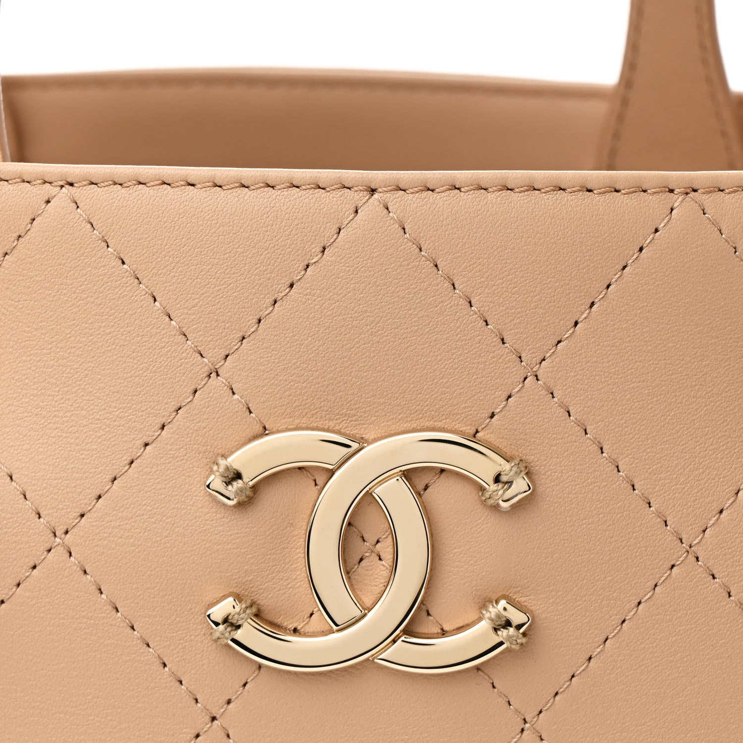 Chanel Calfskin Large Serial Shopper Tote Beige 8 of 10