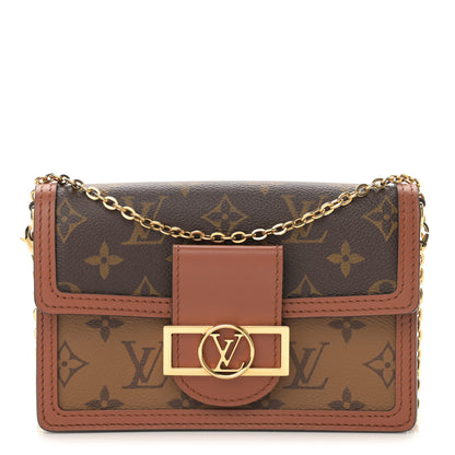 Louis Vuitton Reverse Monogram Dauphine Chain Wallet 1 of 9
