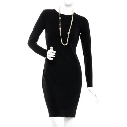 Chanel Graduated Pearl Long CC Necklace Gold 2 of 5