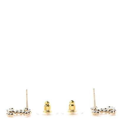 Chanel Metal Bead CC Earrings Gold 3 of 4