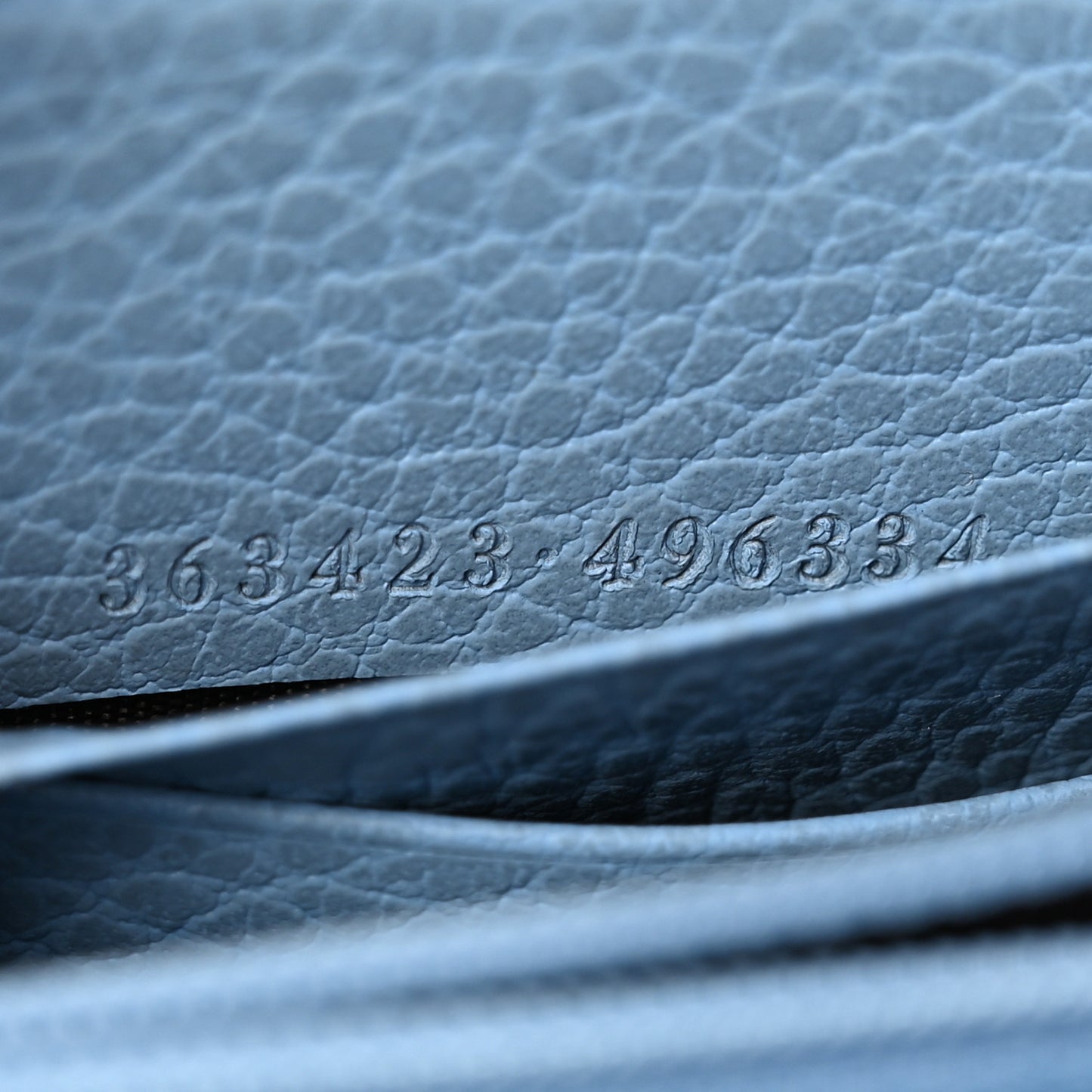 Monogram Dollar Calfskin Zip Around Wallet Beige Ebony Mineral Blue