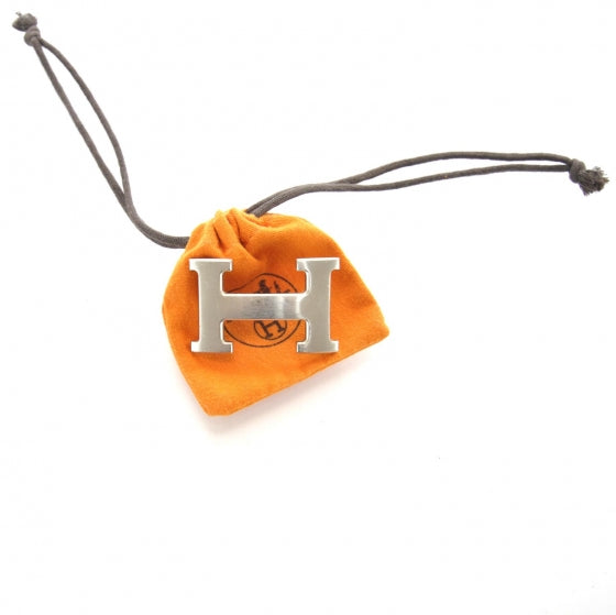 Hermes Palladium H Belt Buckle Brushed Silver 4 of 4