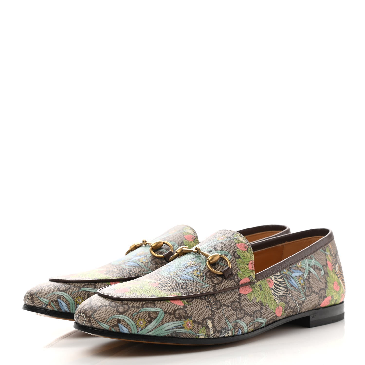Gucci GG Supreme Monogram Bengal Jordaan Loafers 39 3 of 9