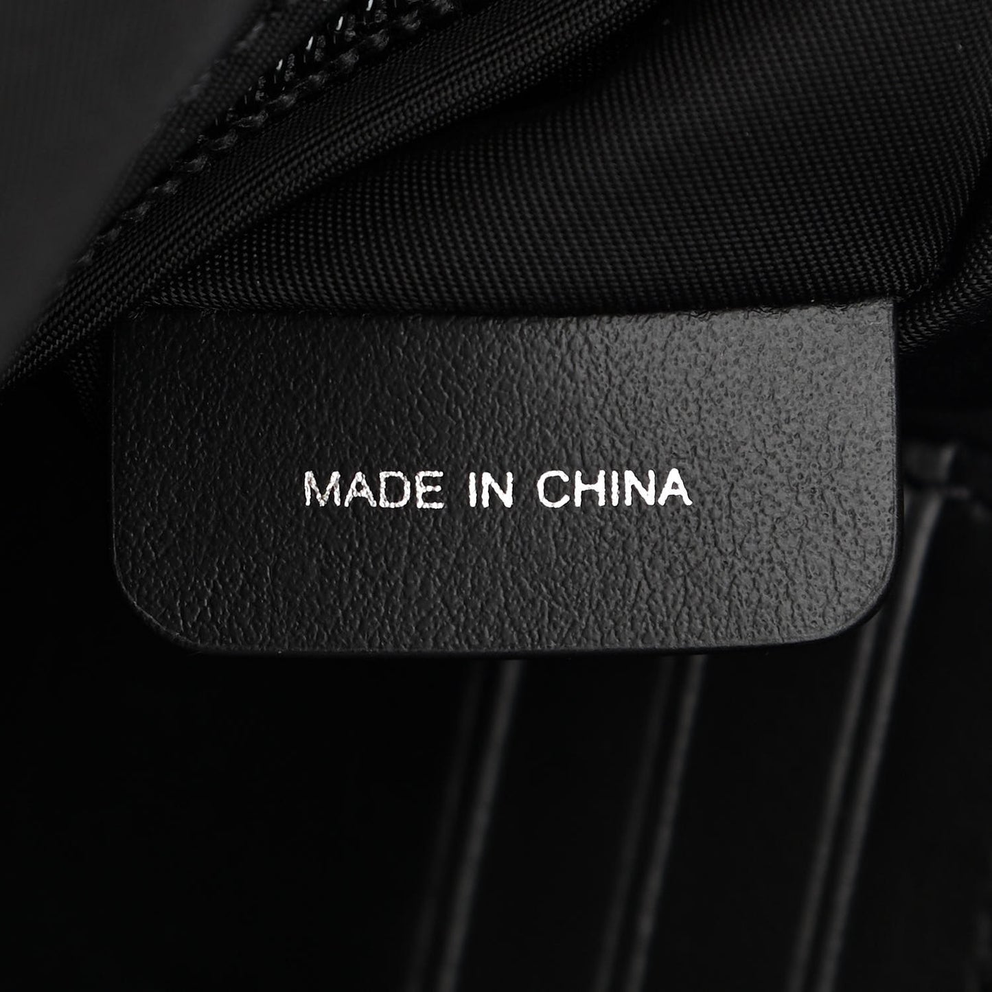 Nylon Logo Detail Crossbody Bag Black