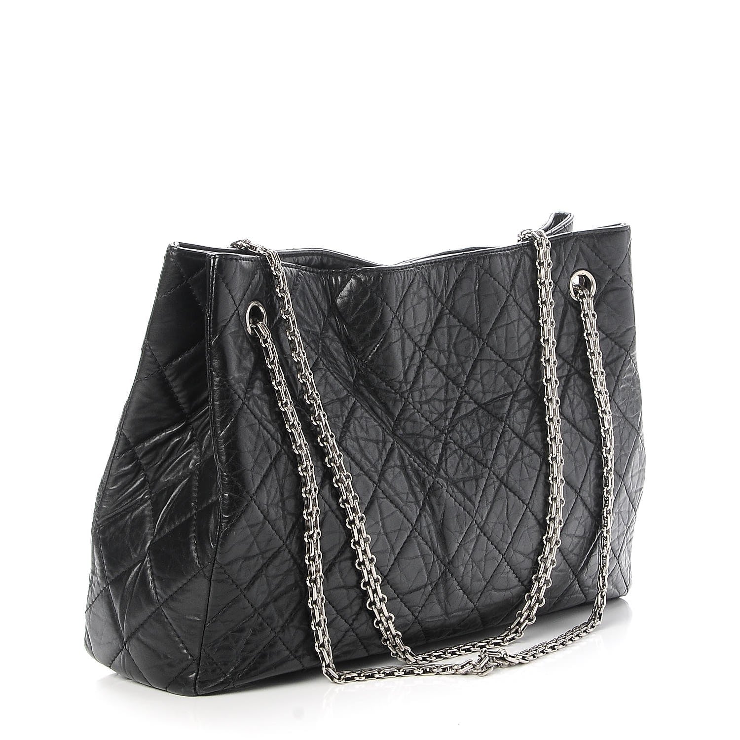 Chanel Aged Calfskin Reissue 2.55 Tote Black 4 of 8
