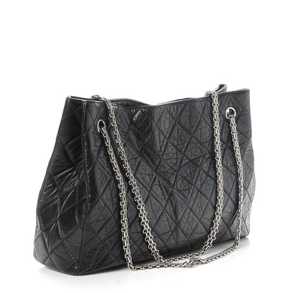 Chanel Aged Calfskin Reissue 2.55 Tote Black 4 of 8