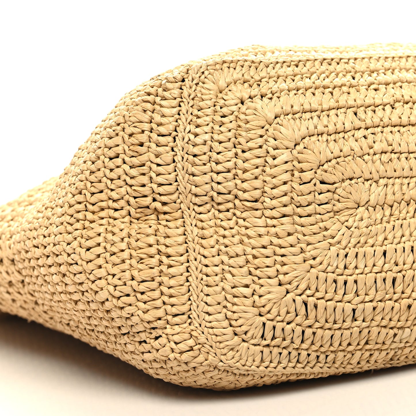 Raffia Monogram Hobo Naturale