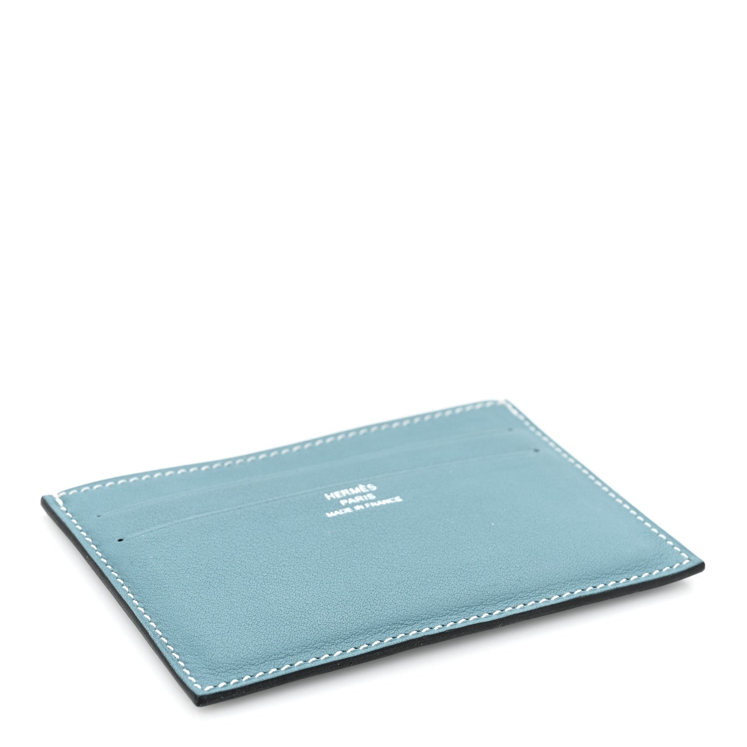 Hermes Swift Citizen Twill Card Case New Bleu Jean 4 of 10