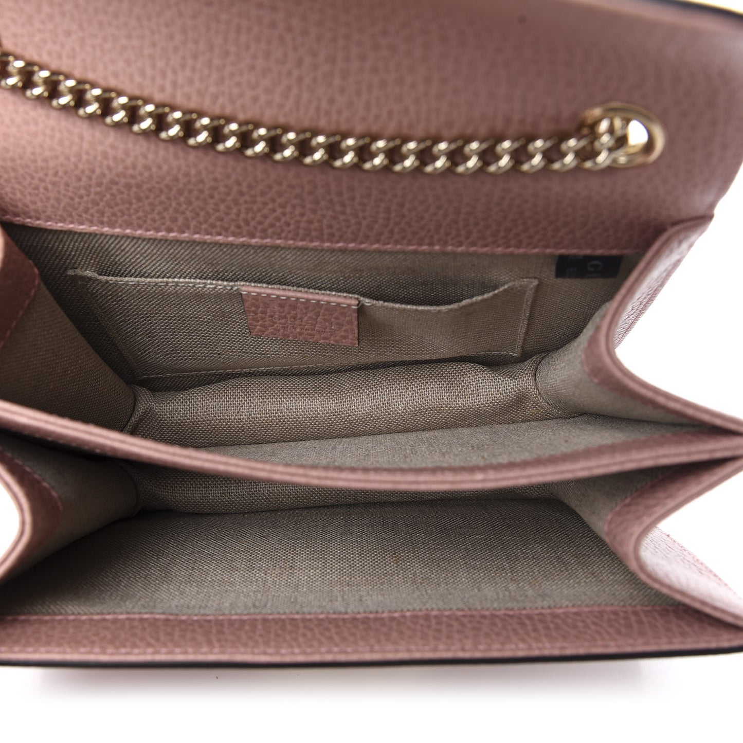 Dollar Calfskin Small Interlocking G Shoulder Bag Soft Pink
