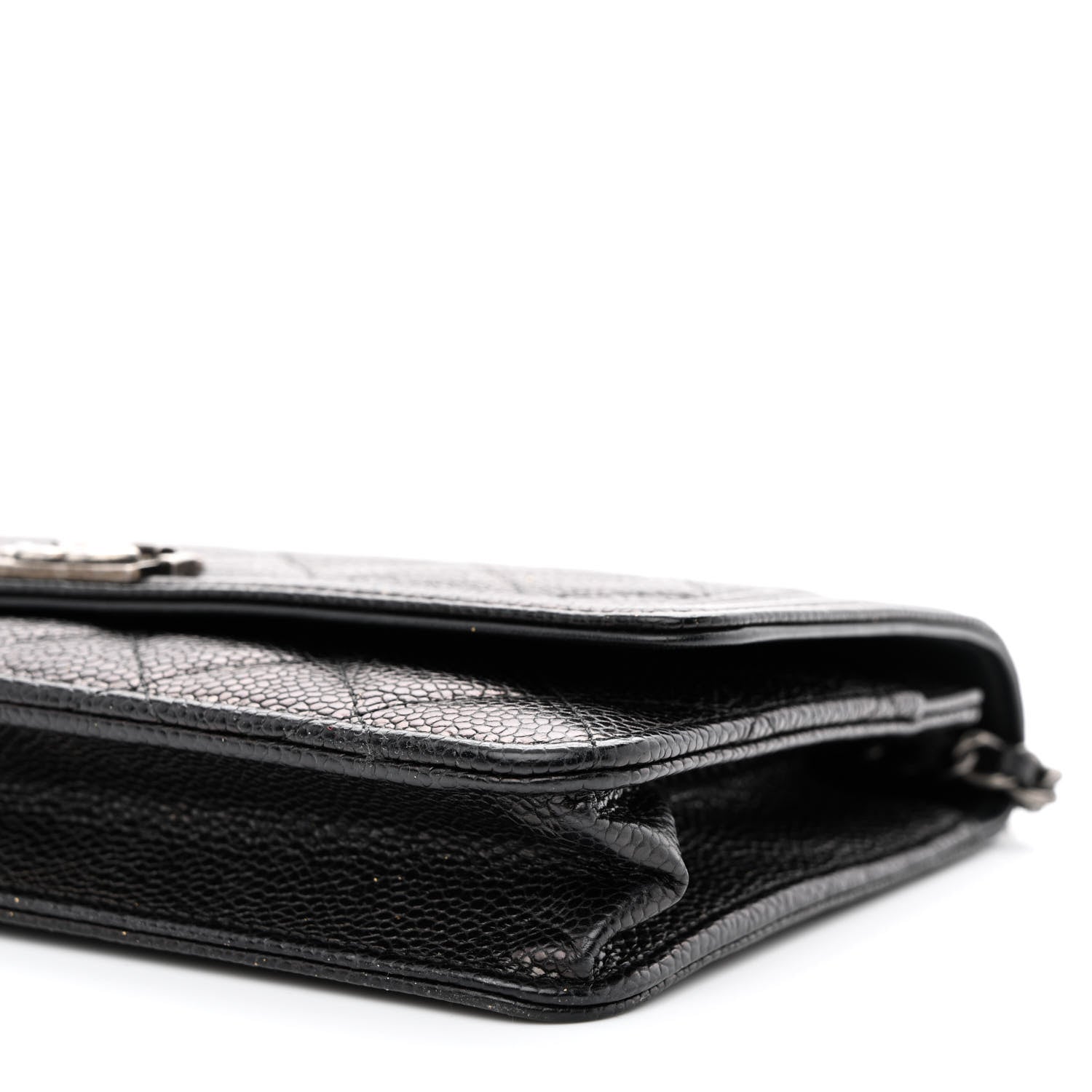 Chanel Caviar Quilted Boy Wallet On Chain WOC Black 10 of 11