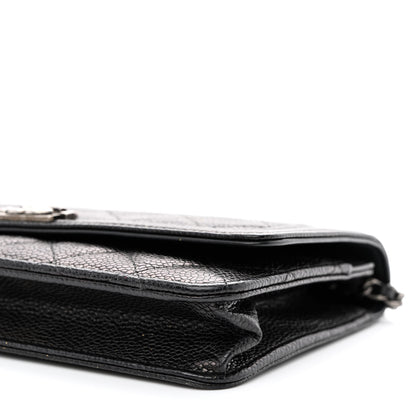 Chanel Caviar Quilted Boy Wallet On Chain WOC Black 10 of 11