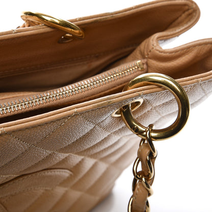 Chanel Caviar Quilted Grand Shopping Tote GST Beige 13 of 16