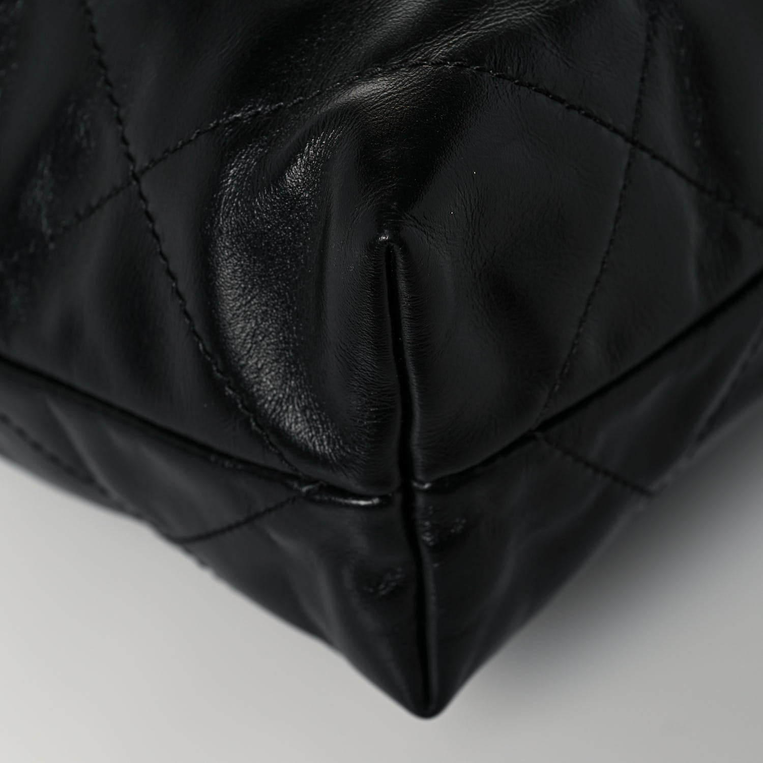 Chanel Shiny Calfskin Quilted Small Chanel 22 Black 12 of 13