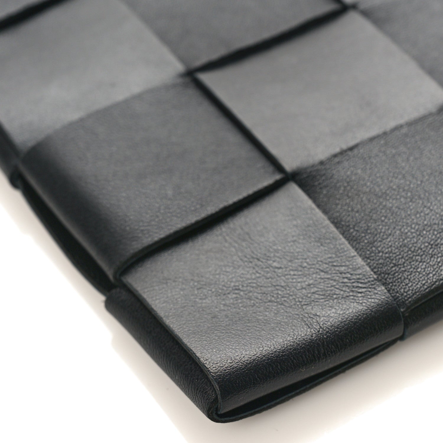Bottega Veneta Nappa Maxi Intrecciato Small Cassette Flat Zip Pouch Black 7 of 8