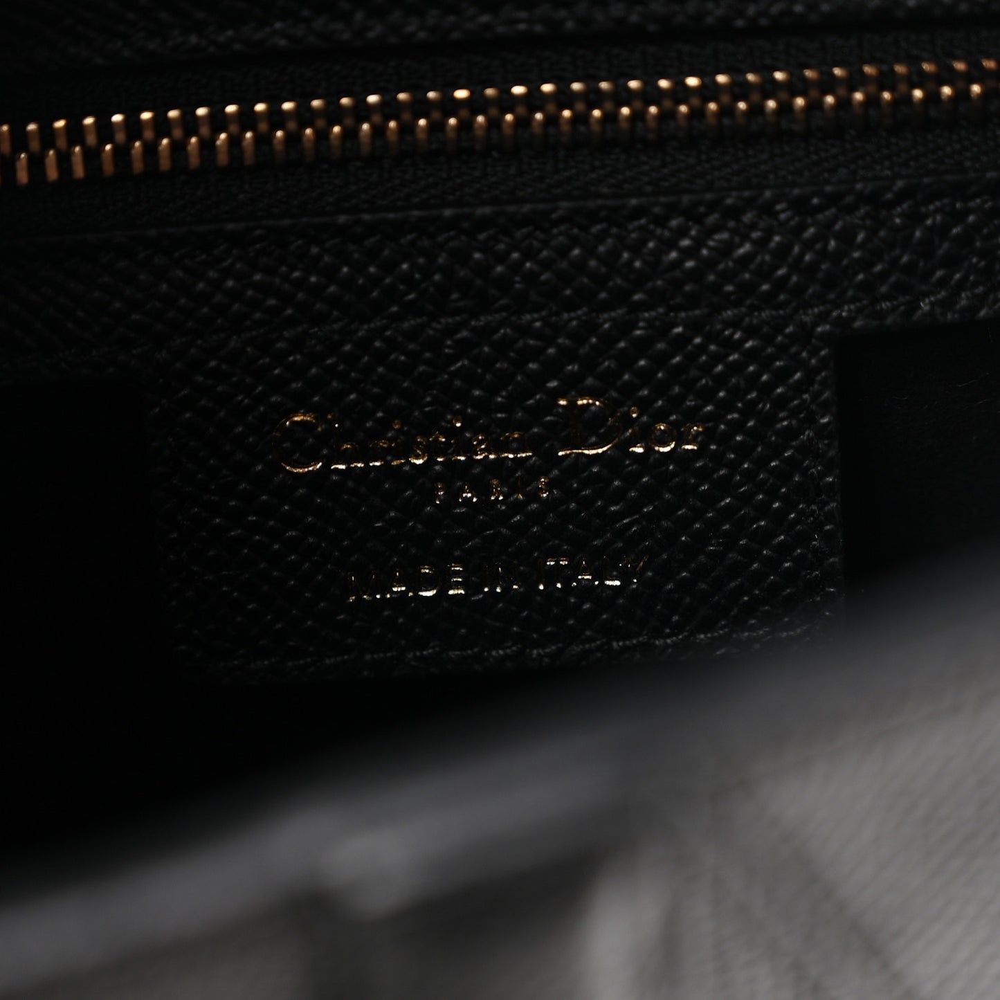 Grained Calfskin Saddle Bag With Strap Black