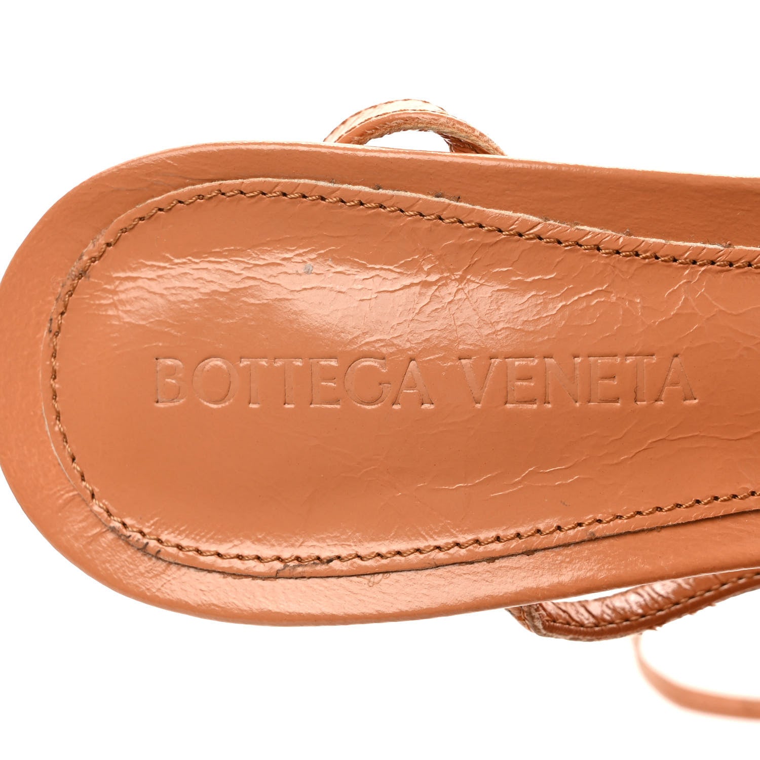 Bottega Veneta Crush Calfskin The Line 90mm Sandals 36 Clay 7 of 7