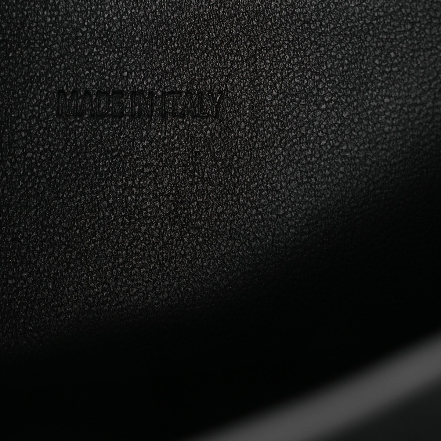 Semi Shiny Smooth Calfskin Monochrome M Downtown Shoulder Bag Black