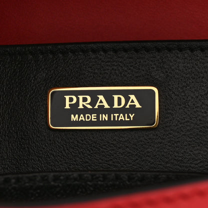 Prada City Calfskin Saffiano Cahier Hearts Bag Fuoco Black 6 of 17