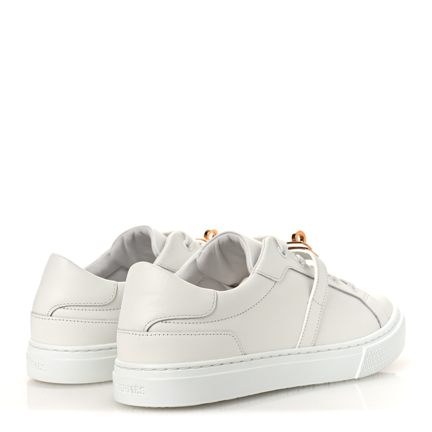 Hermes Calfskin Day Sneakers 37 White 5 of 13