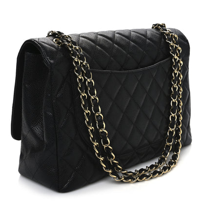 Chanel Caviar Maxi Single Flap Black 3 of 10
