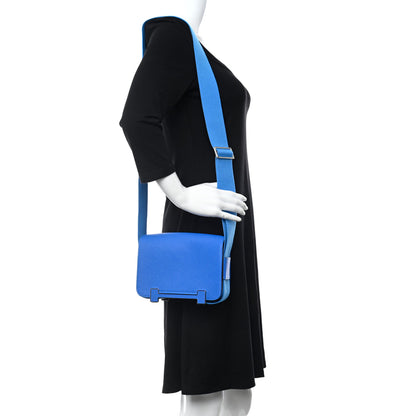 Hermes Chevre Mysore Geta Bleu Hydra 2 of 11