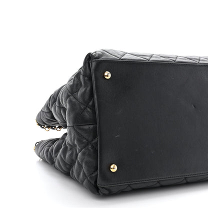 Chanel Calfskin Quilted Small Chain Me Tote Black 10 of 13